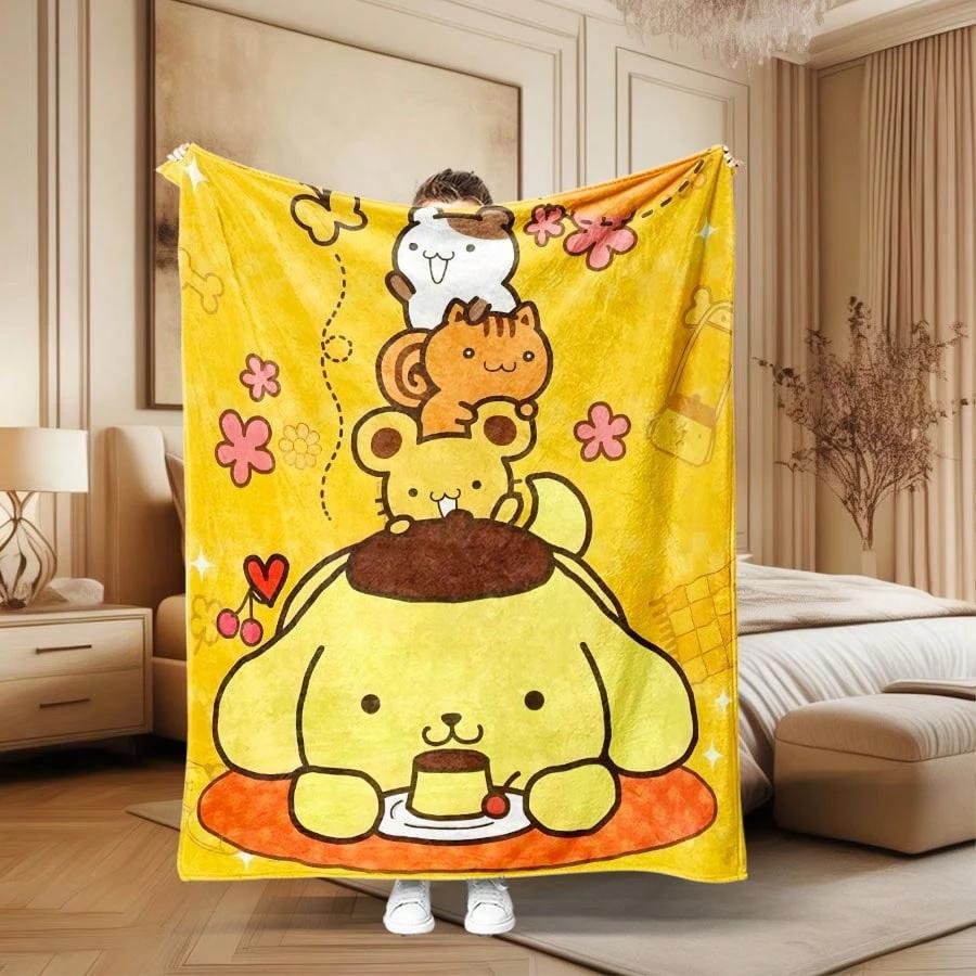 1pc Sanrio Pompompurin Friends Flannel Blanket 2D Print All Season Bedroom Living Room Camping Throw Gift 75cmx90cm
1pc Sanrio Pompompurin Friends Flannel Blanket 2D Print All Season Bedroom Living Room Camping Throw Gift 75cmx90cm