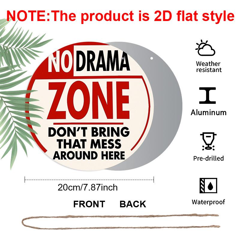 2D Flat 1pc, 8x8 in, No Drama Zone Aluminum Metal Sign, Decorative Signs & Plaques Printed Design, Front Door Porch Living Room Bedroom Home Decor 1pc
2D Flat 1pc, 8x8 in, No Drama Zone Aluminum Metal Sign, Decorative Signs & Plaques Printed Design, Front Door Porch Living Room Bedroom Home Decor 1pc