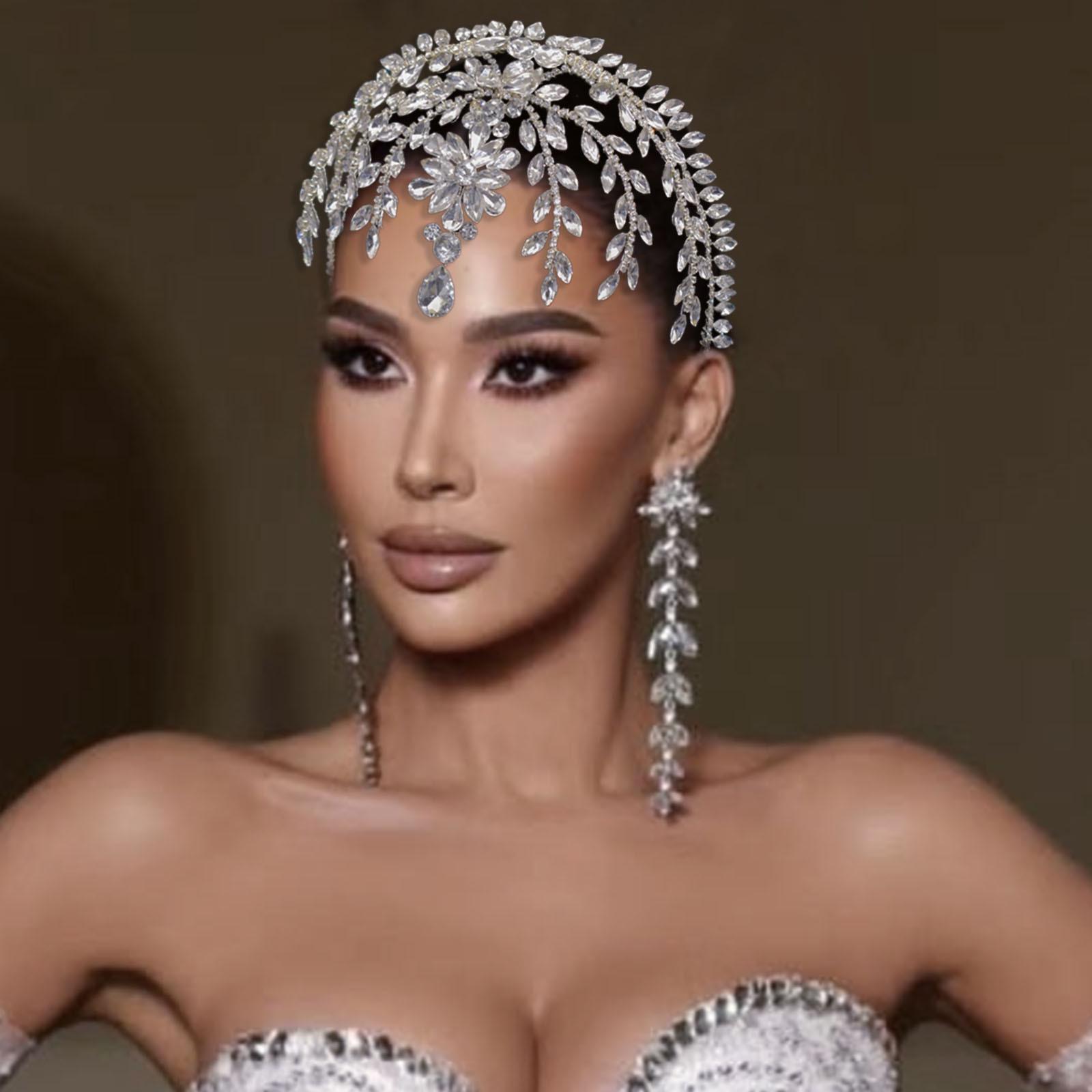 European-American Bridal Rhinestone Forehead Chain & Tiara Headband for Weddings and Evening Dresses серебряный
European-American Bridal Rhinestone Forehead Chain & Tiara Headband for Weddings and Evening Dresses серебряный