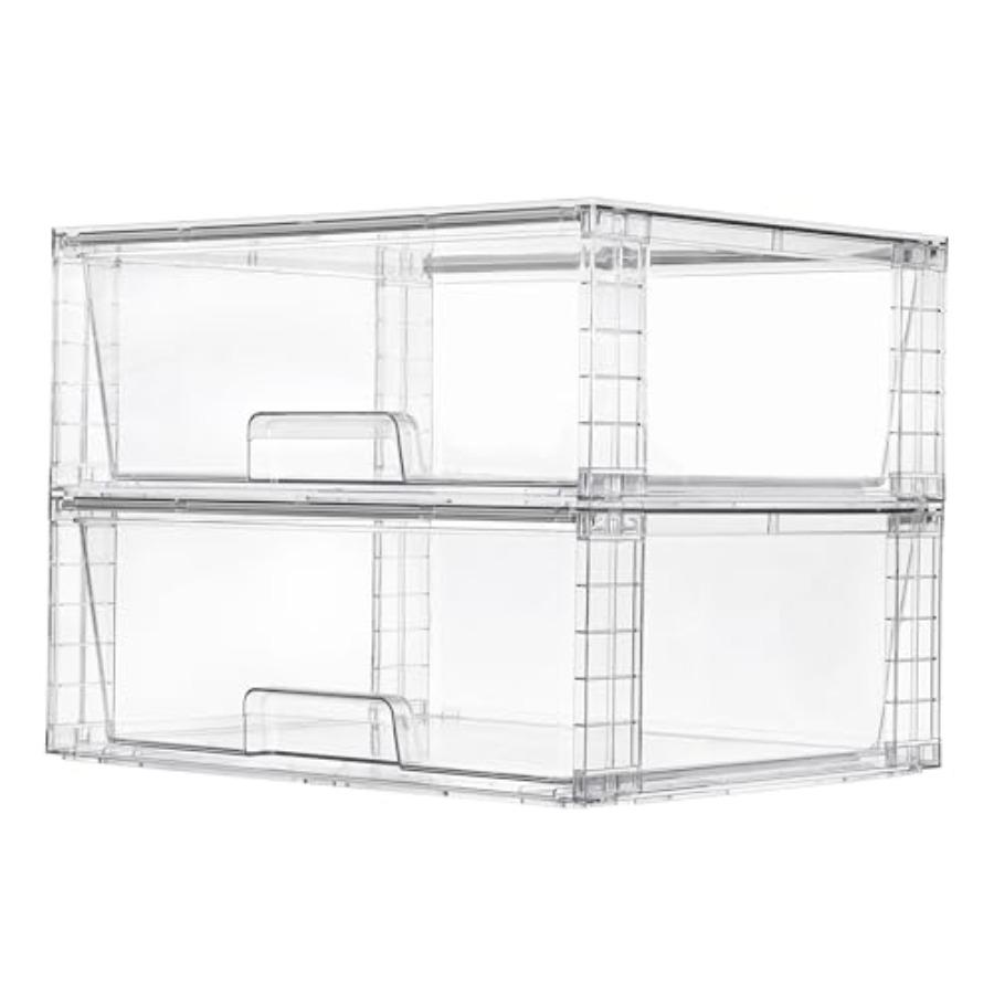2 Pack Large Stackable Storage DrawersEasily Assemble Clear Acrylic Bathroom Closet Undersink Organizers Plastic Storage Bins f United States
2 Pack Large Stackable Storage DrawersEasily Assemble Clear Acrylic Bathroom Closet Undersink Organizers Plastic Storage Bins f United States