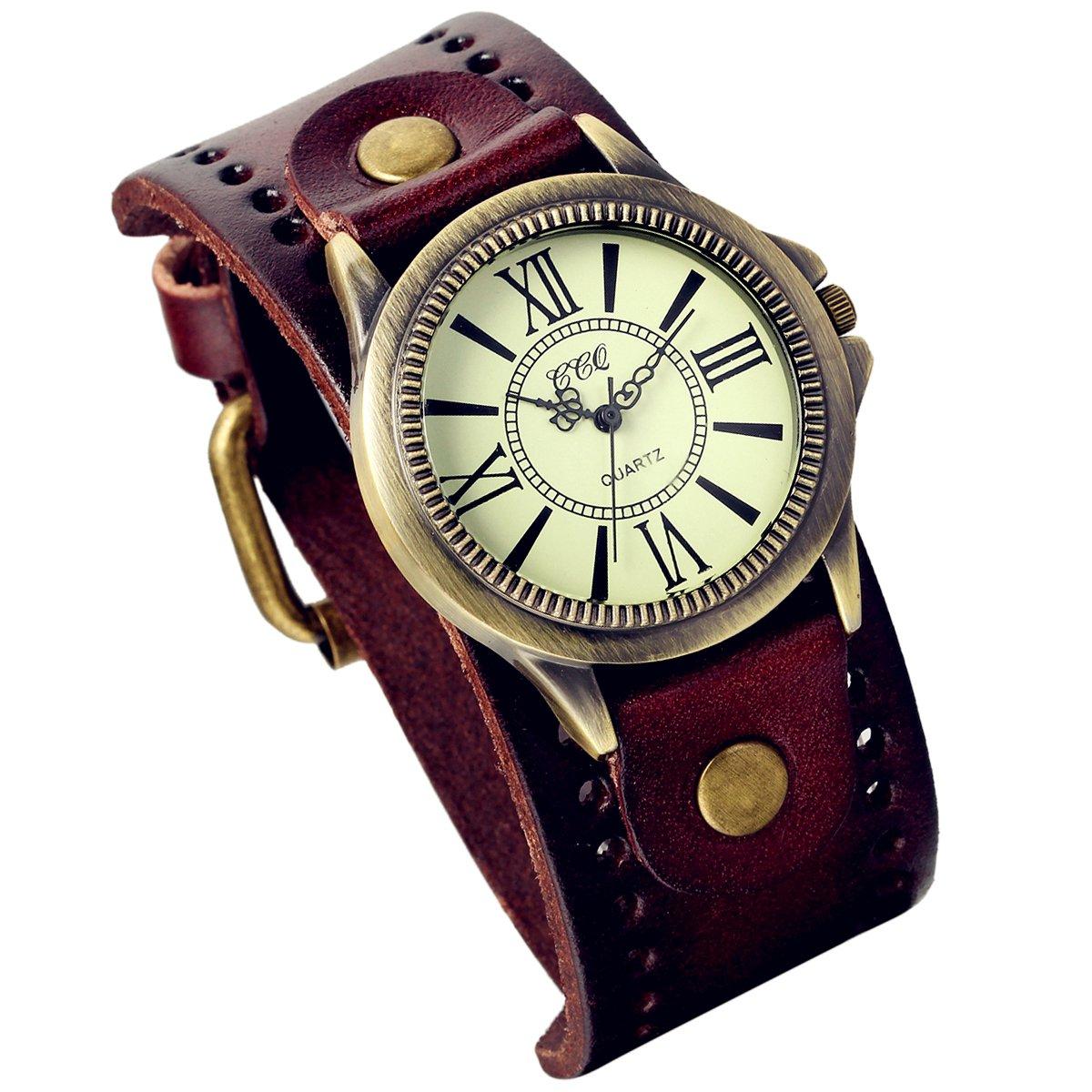 Lancardo Watches for Women Waterproof Leather Strap Roman Mathematical Display Antique Watch Retro Antique Fashion Ladies Accessories (Brown)
Lancardo Watches for Women Waterproof Leather Strap Roman Mathematical Display Antique Watch Retro Antique Fashion Ladies Accessories (Brown)