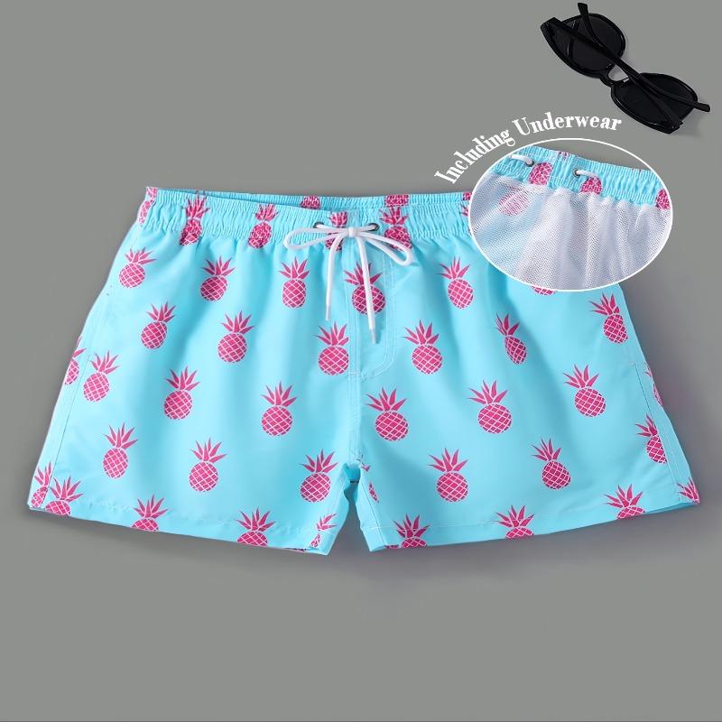 Men s Pineapple Print Drawstring Side Pocket Outdoor Swimsuit Casual Board Shorts S
Men s Pineapple Print Drawstring Side Pocket Outdoor Swimsuit Casual Board Shorts S