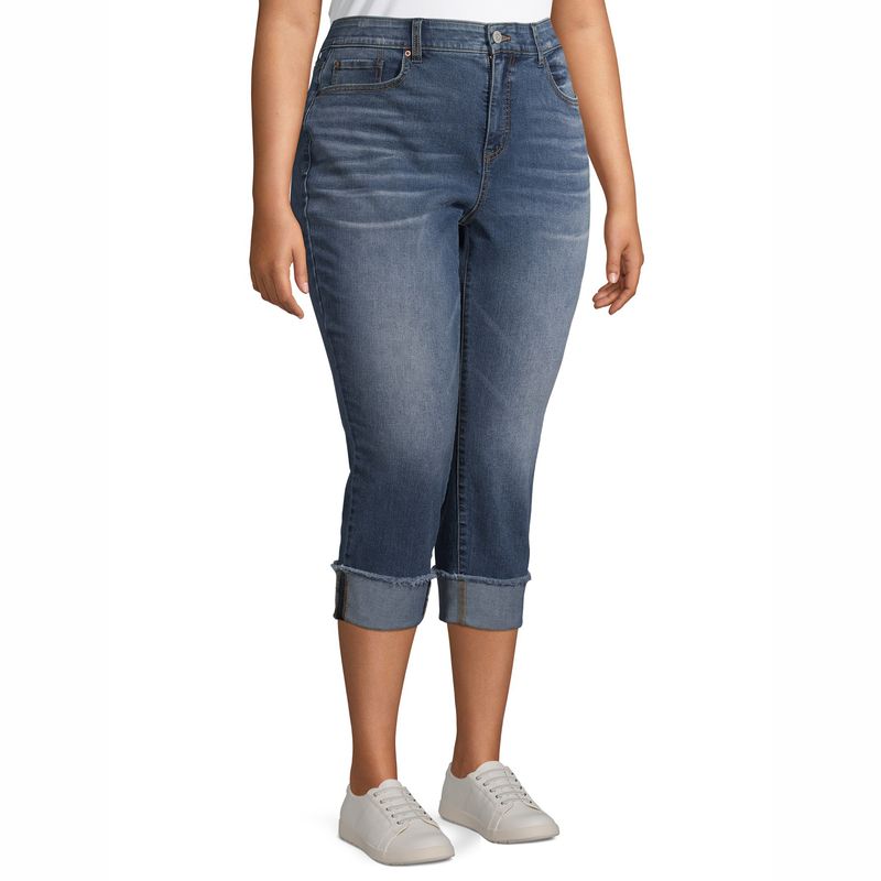 High-Waisted Capri Stretch Slimming Thin Curling Jeans Light blue embroidery patch 26
High-Waisted Capri Stretch Slimming Thin Curling Jeans Light blue embroidery patch 26