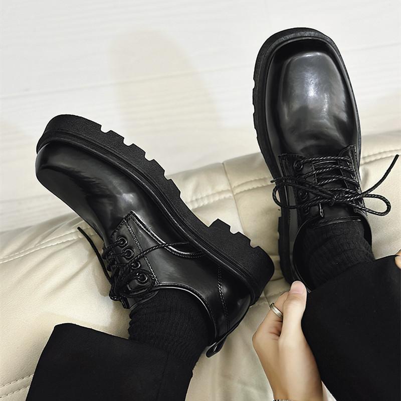 Square head leather shoes men s shoes spring new derby shoes low top small leather shoes youth casual shoes big head leather shoes 44
Square head leather shoes men s shoes spring new derby shoes low top small leather shoes youth casual shoes big head leather shoes 44