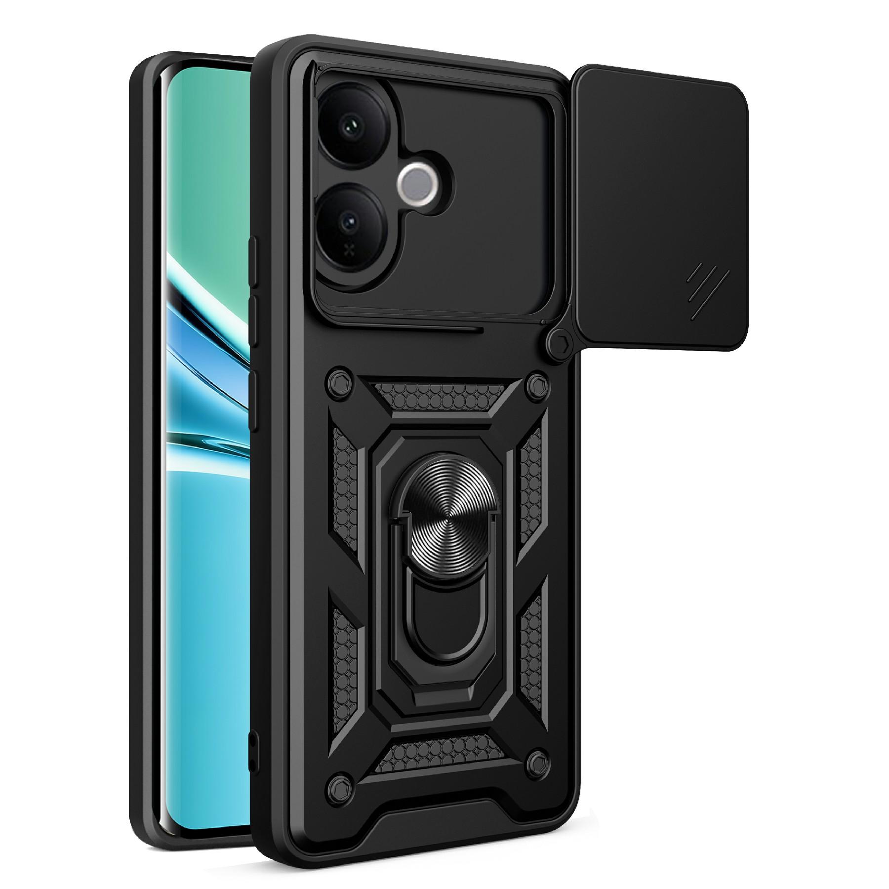 For vivo V60 Lite 5G/V60 Lite 4G Case with Slide Camera Lid PC + TPU Kickstand Phone Cover
For vivo V60 Lite 5G/V60 Lite 4G Case with Slide Camera Lid PC + TPU Kickstand Phone Cover