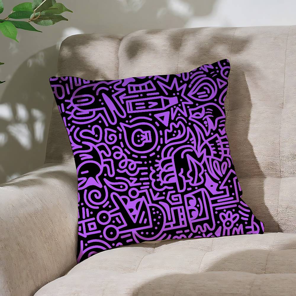 Graffiti Lines Pillow Case Cushion Cover Soft Cute Throw Pillow Case For Car Sofa Pillowcase Polyester With Zipper 16x16Inch
Graffiti Lines Pillow Case Cushion Cover Soft Cute Throw Pillow Case For Car Sofa Pillowcase Polyester With Zipper 16x16Inch
