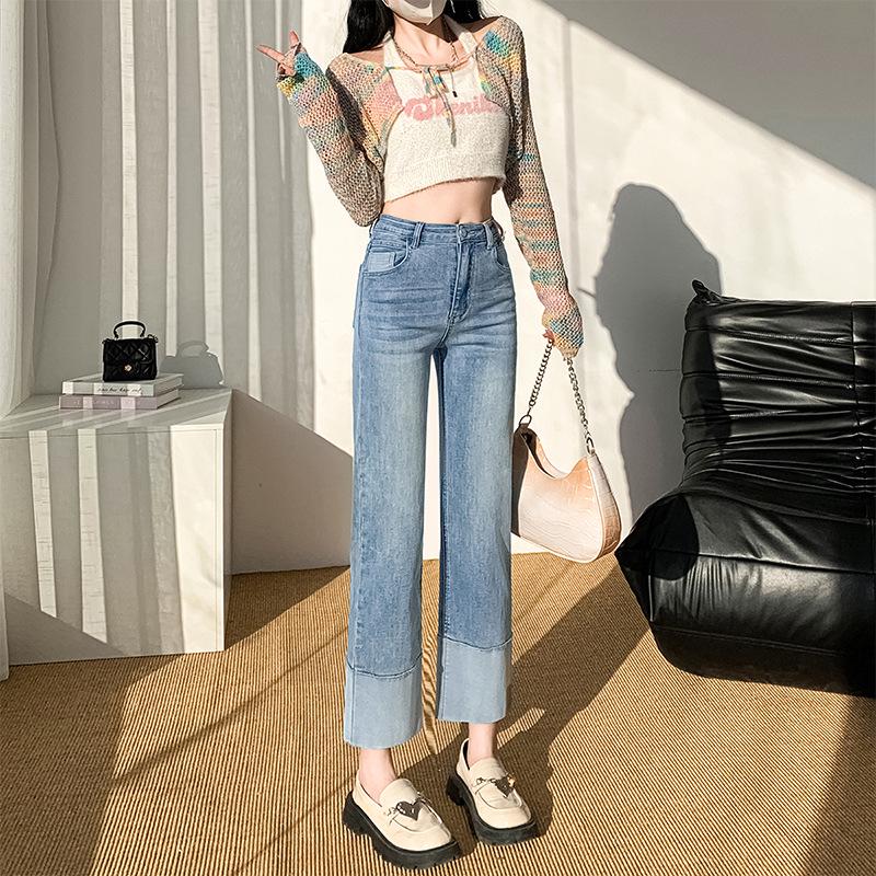 Женские узкие джинсы-сигареты с высокой посадкой - Летний тонкий стиль 2025, маленький размер, прямые брюки-багеты длиной до щиколотки M (99-109 lbs) небесно-голубой
Женские узкие джинсы-сигареты с высокой посадкой - Летний тонкий стиль 2025, маленький размер, прямые брюки-багеты длиной до щиколотки M (99-109 lbs) небесно-голубой