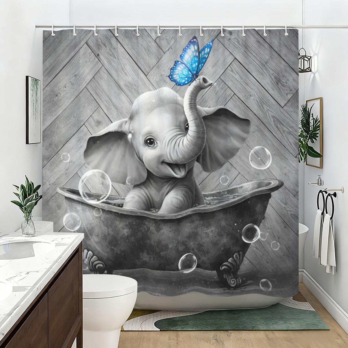 Fun Animal Themed Polyester Shower Curtain - Cute Bathtub & Peeking Pet Design For Bathroom Decoration W60H190(CM)-1 Pcs
Fun Animal Themed Polyester Shower Curtain - Cute Bathtub & Peeking Pet Design For Bathroom Decoration W60H190(CM)-1 Pcs