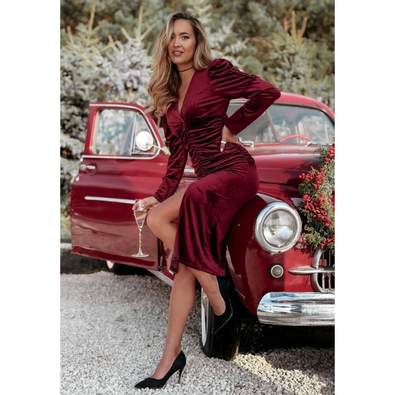 Женское платье с разрезом на ягодицах, сексуальное, утягивающее, модное, с длинными рукавами M бордовый
Женское платье с разрезом на ягодицах, сексуальное, утягивающее, модное, с длинными рукавами M бордовый