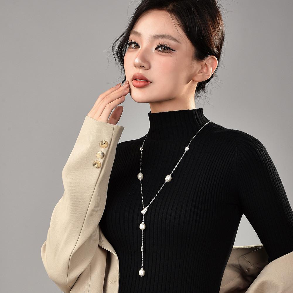 Geometric Long Necklace For Women With Pearl Splicing And Electroplated Zinc Alloy Ideal For Fall Fashion Accessory срібний
Geometric Long Necklace For Women With Pearl Splicing And Electroplated Zinc Alloy Ideal For Fall Fashion Accessory срібний