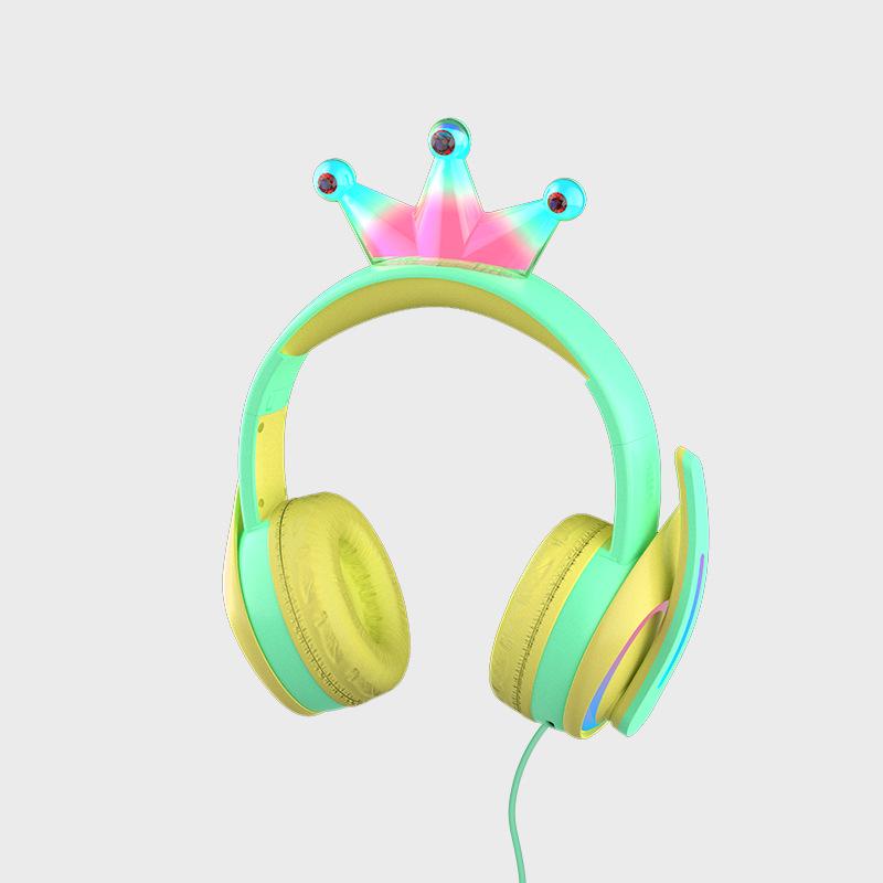 Children s Over-Ear Bluetooth Cat Ear Crown Headphones with Luminous Feature
Children s Over-Ear Bluetooth Cat Ear Crown Headphones with Luminous Feature