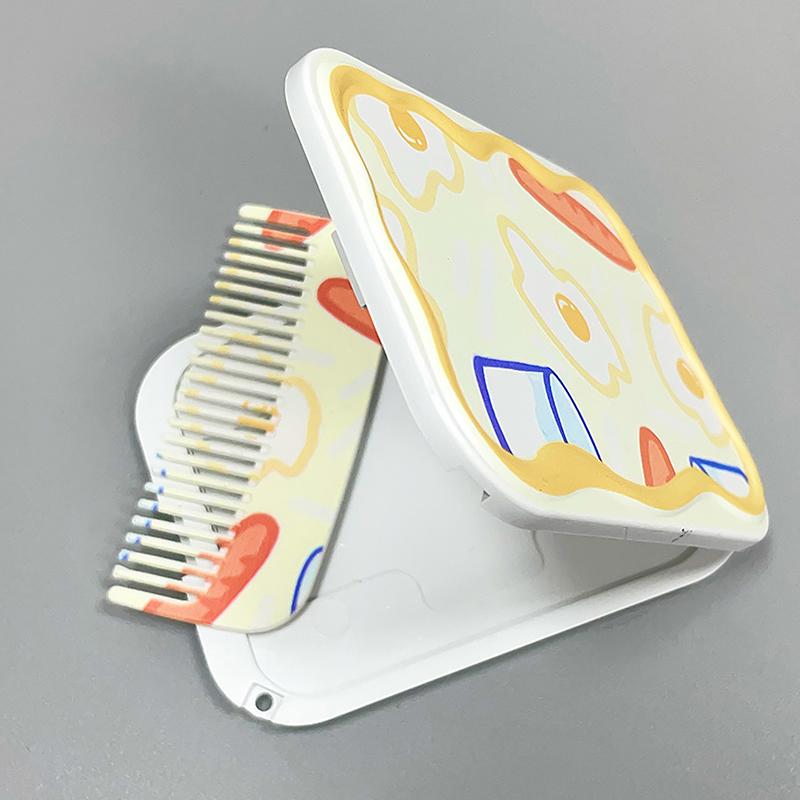 Cute Cartoon Egg Dog Folding Clamshell Mirror Makeup Mirror With Comb Portable Creative For Women Girls Handheld Mirror
Cute Cartoon Egg Dog Folding Clamshell Mirror Makeup Mirror With Comb Portable Creative For Women Girls Handheld Mirror