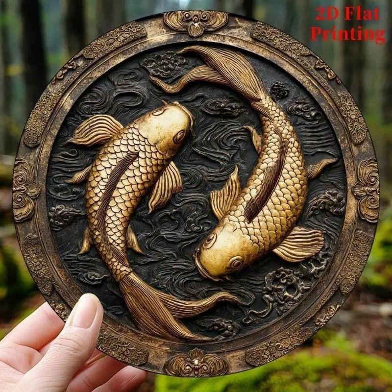 Metal Wall Art Boho Fish Aluminum Sign 8x8 Inch for Kitchen
Metal Wall Art Boho Fish Aluminum Sign 8x8 Inch for Kitchen