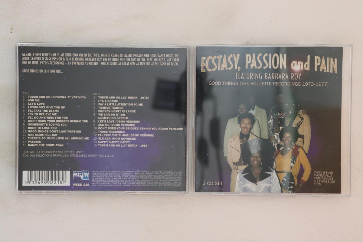 CD ECSTASY PASSION & PAIN, BARBARA ROY - Good Things (The Roulette Recording WESD218 WESTSIDR 1999 UK Soul/Funk Used
CD ECSTASY PASSION & PAIN, BARBARA ROY - Good Things (The Roulette Recording WESD218 WESTSIDR 1999 UK Soul/Funk Used