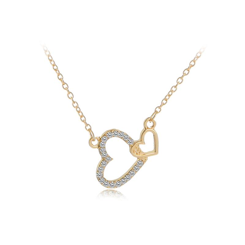 Funny Dazzling Double Crystal Heart Link Design Necklace Golden Silvery Valentine s Day Women Girls Jewelry Gift золотой
Funny Dazzling Double Crystal Heart Link Design Necklace Golden Silvery Valentine s Day Women Girls Jewelry Gift золотой