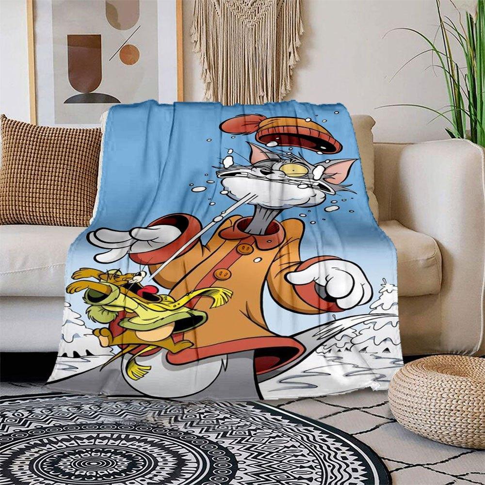 Tom & Jerry Winter Wonderland Comic Book Cover Art PrintBlanket Flannel Throw Blanket for Sofa, Bed, Travel, Camping, Office 100x150cm
Tom & Jerry Winter Wonderland Comic Book Cover Art PrintBlanket Flannel Throw Blanket for Sofa, Bed, Travel, Camping, Office 100x150cm