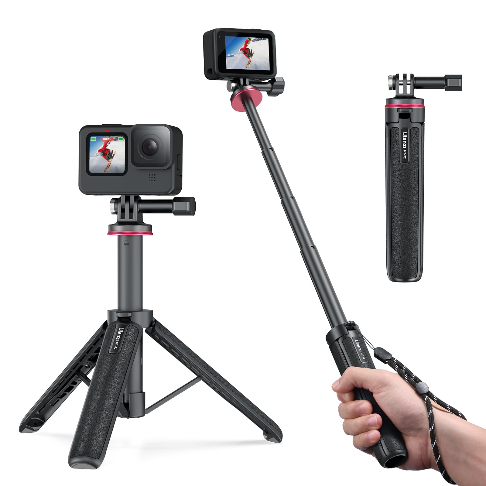 Ulanzi GoPro Tabletop 51cm 4 Levels of Can Be Vlog Selfie Action Selfie Easy to Ideal For 10 with DJI with Insta360 MT-72 Tripod, Tripod, Tripod,
Ulanzi GoPro Tabletop 51cm 4 Levels of Can Be Vlog Selfie Action Selfie Easy to Ideal For 10 with DJI with Insta360 MT-72 Tripod, Tripod, Tripod,