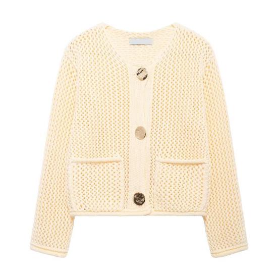 Женский свитер с круглым вырезом, длинный рукав, однобортное трикотажное пальто с карманами, однотонный S бежевый
Женский свитер с круглым вырезом, длинный рукав, однобортное трикотажное пальто с карманами, однотонный S бежевый