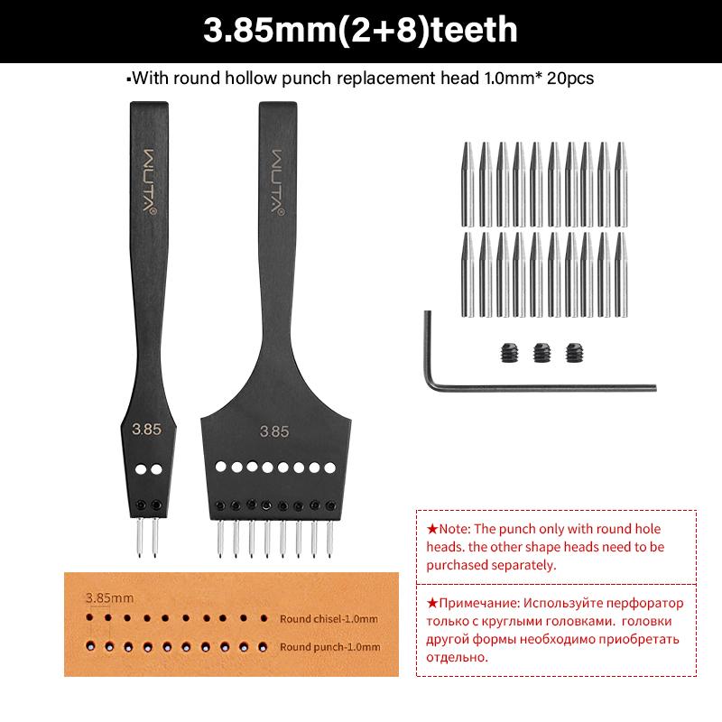 WUTA 3G Leather Punches Head Replaceable Pricking Iron Removable Diamond Olive Round Hole French Style Chisel DIY Craft Tools
WUTA 3G Leather Punches Head Replaceable Pricking Iron Removable Diamond Olive Round Hole French Style Chisel DIY Craft Tools
