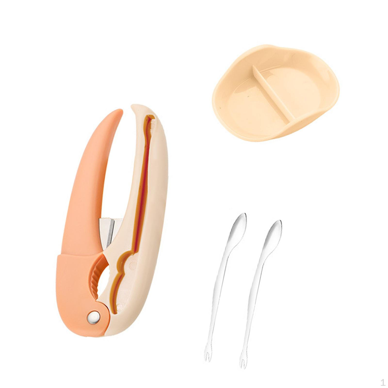 4 штуки крабовый крекер инструмент для еды открывалка для панциря вилка для морепродуктов из прочного полипропилена удобный Beige
4 штуки крабовый крекер инструмент для еды открывалка для панциря вилка для морепродуктов из прочного полипропилена удобный Beige