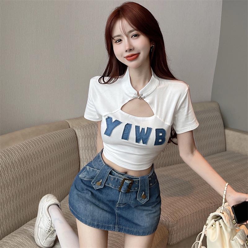 Spicy Girl Straight-Shoulder Short Sleeve Women’s Summer T-Shirt – Unique, Sweet, and Sexy Design M (suggested 80-90 jin)
Spicy Girl Straight-Shoulder Short Sleeve Women’s Summer T-Shirt – Unique, Sweet, and Sexy Design M (suggested 80-90 jin)