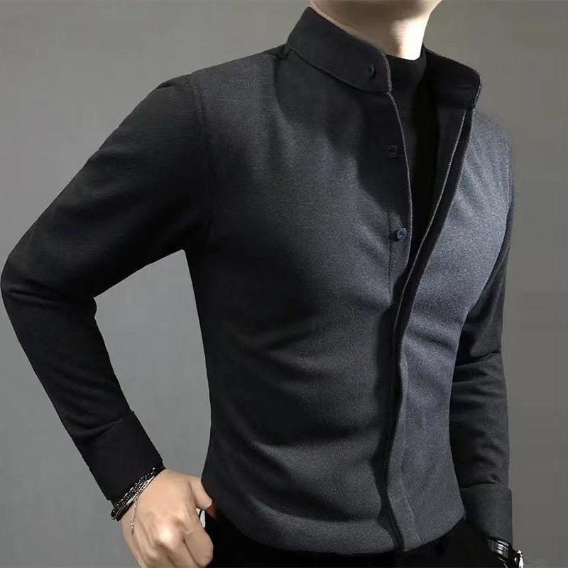 Зима Осень Мужской Воротник-стойка Теплый Нижняя Рубашка Длинный Рукав Повседневный Винтаж Пуговицы Блузка Мужской Топ Homme M темно серый
Зима Осень Мужской Воротник-стойка Теплый Нижняя Рубашка Длинный Рукав Повседневный Винтаж Пуговицы Блузка Мужской Топ Homme M темно серый