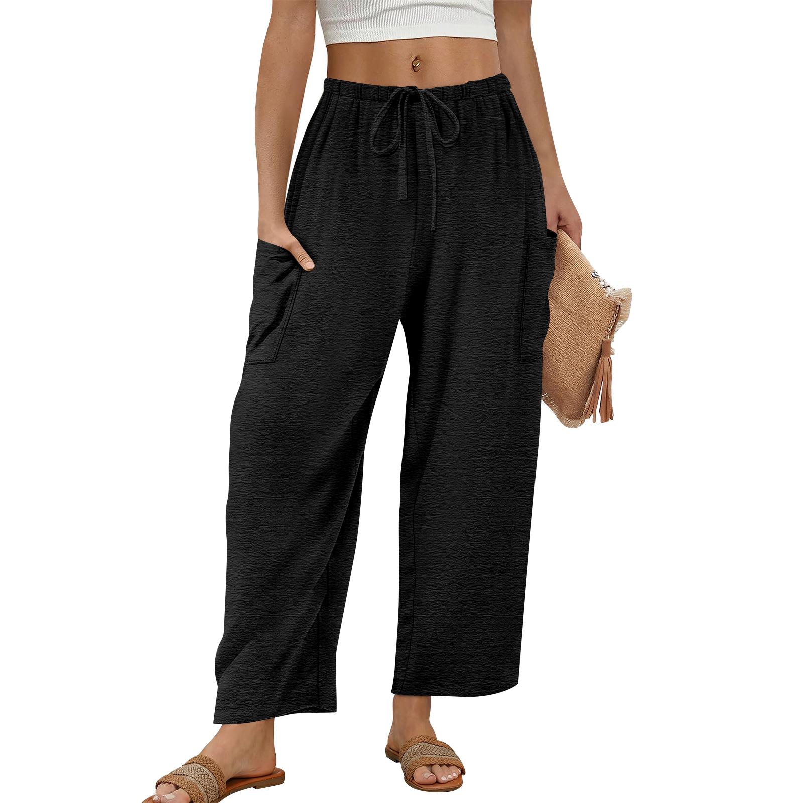 Women s Wide-Leg Trousers: Flowy, Wide-Leg Pants With Elastic Waistband And Pockets—Summer Beach Vacation Outfit M чорний
Women s Wide-Leg Trousers: Flowy, Wide-Leg Pants With Elastic Waistband And Pockets—Summer Beach Vacation Outfit M чорний