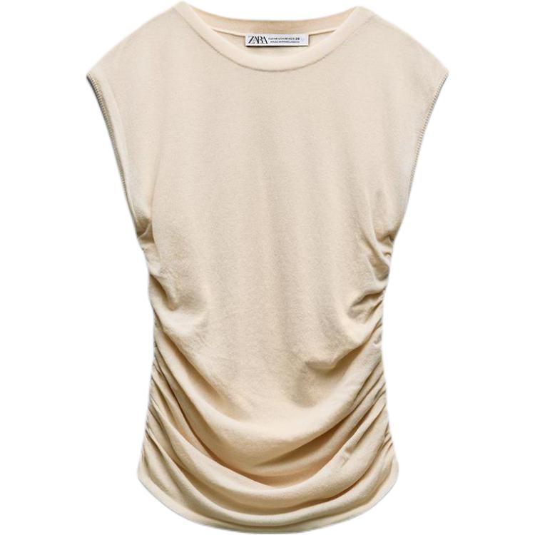 Zara Round Neck Pullover Solid Color Knit Sleeveless T-Shirt Women tops Beige 3519019-710 XS
Zara Round Neck Pullover Solid Color Knit Sleeveless T-Shirt Women tops Beige 3519019-710 XS