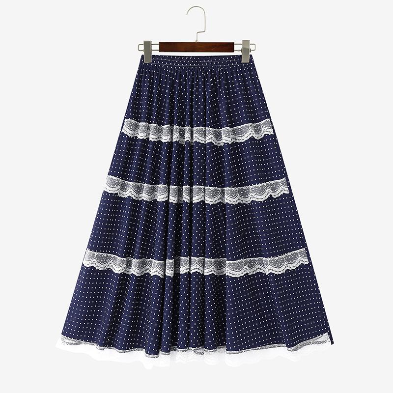 ZANZEA Женские летние юбки с эластичной талией, свободные, повседневные, с кружевной вставкой, в горошек S
ZANZEA Женские летние юбки с эластичной талией, свободные, повседневные, с кружевной вставкой, в горошек S