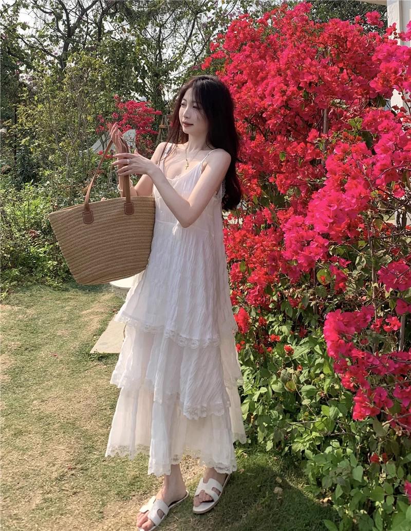 Белое кружевное платье на подтяжках - летняя юбка-торт 2024 года для женщин M
Белое кружевное платье на подтяжках - летняя юбка-торт 2024 года для женщин M