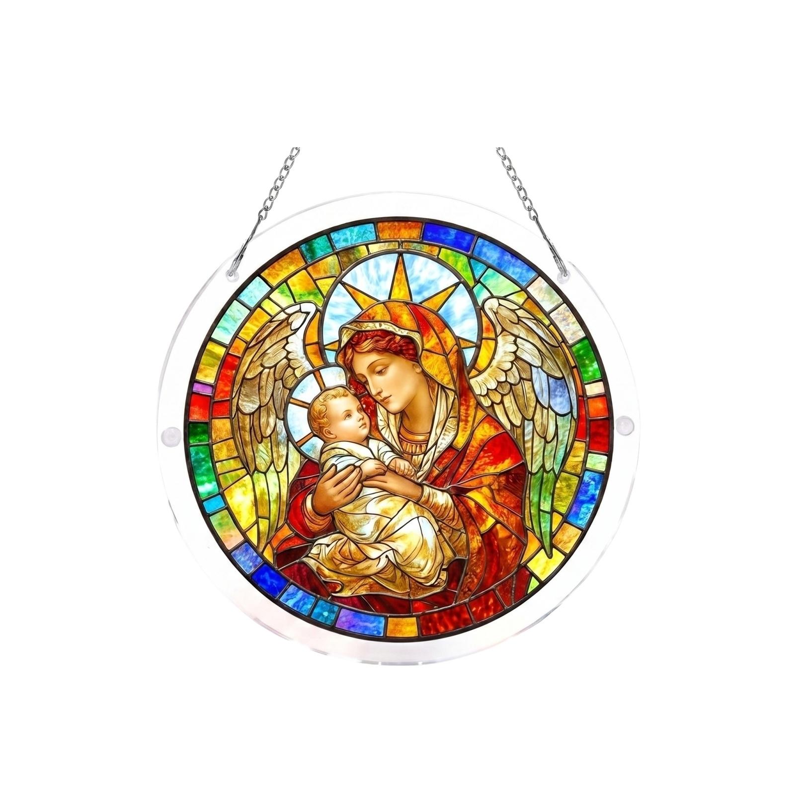 3-Layer 2mm Acrylic Sun Catcher Window Hanging Ornament Decorative Round Panel with Chain for Indoor Display and Light Reflection One Size
3-Layer 2mm Acrylic Sun Catcher Window Hanging Ornament Decorative Round Panel with Chain for Indoor Display and Light Reflection One Size