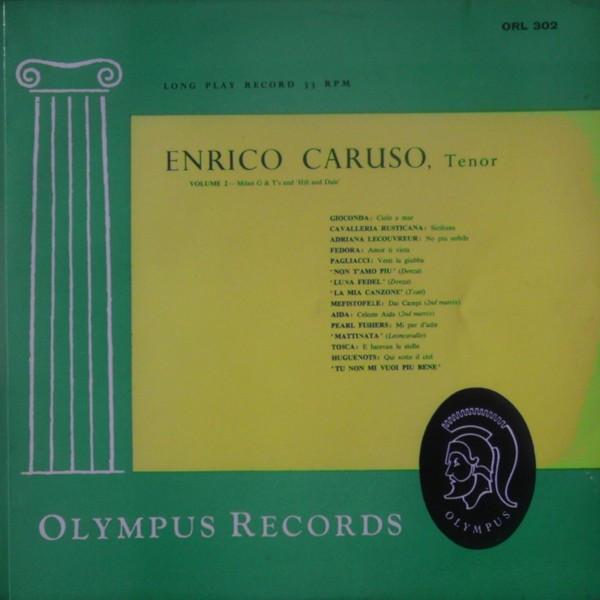 LP Record ENRICO CARUSO Enrico Caruso Volume 2 Milan GT ORL302 Olympus Records 1961 UK Classical Used
LP Record ENRICO CARUSO Enrico Caruso Volume 2 Milan GT ORL302 Olympus Records 1961 UK Classical Used