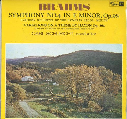 LP Record CARL SCHURICHT - Brahms: Symphony No. 4 in E minor, CHJS30007 CONCERT HALL Japan Classical Used
LP Record CARL SCHURICHT - Brahms: Symphony No. 4 in E minor, CHJS30007 CONCERT HALL Japan Classical Used