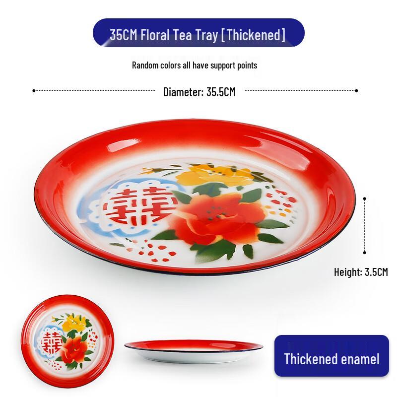 Chinese Floral Enamel Serving Plate
Chinese Floral Enamel Serving Plate
