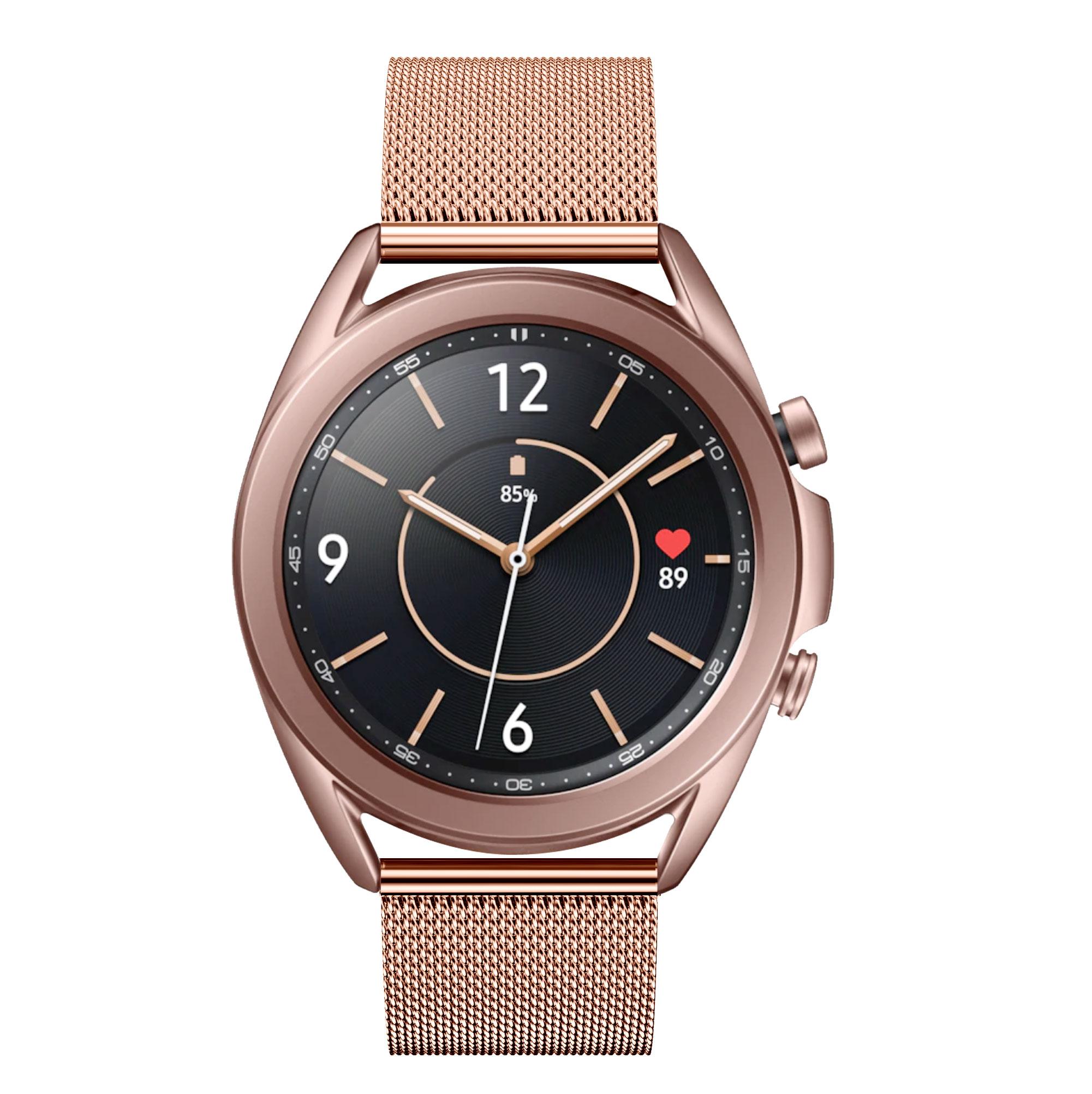 Stainless Steel Milanese Smart Watch Fine Mesh Strap Replacement for Samsung Galaxy Watch3 41mm Rose Gold
Stainless Steel Milanese Smart Watch Fine Mesh Strap Replacement for Samsung Galaxy Watch3 41mm Rose Gold