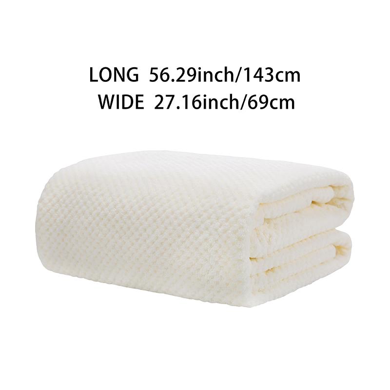 1 шт. Белое мягкое модное полотенце в сетку с рисунком ананаса, большое, плотное, хорошо впитывающее, идеально подходит для пляжа, ванной и спортзала