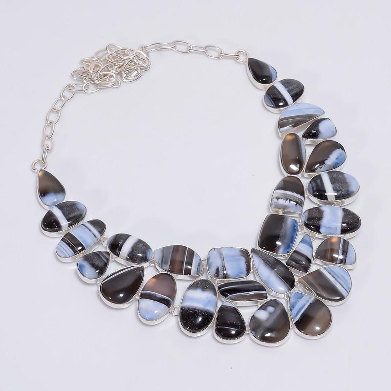 Excellent Top Grade Qualite 100% Natural Owyhee Blue Opal Ethnic Style Handmade Jewelry 925 Steling Silver Necklace 22 WSJ-4798 срібний
Excellent Top Grade Qualite 100% Natural Owyhee Blue Opal Ethnic Style Handmade Jewelry 925 Steling Silver Necklace 22 WSJ-4798 срібний
