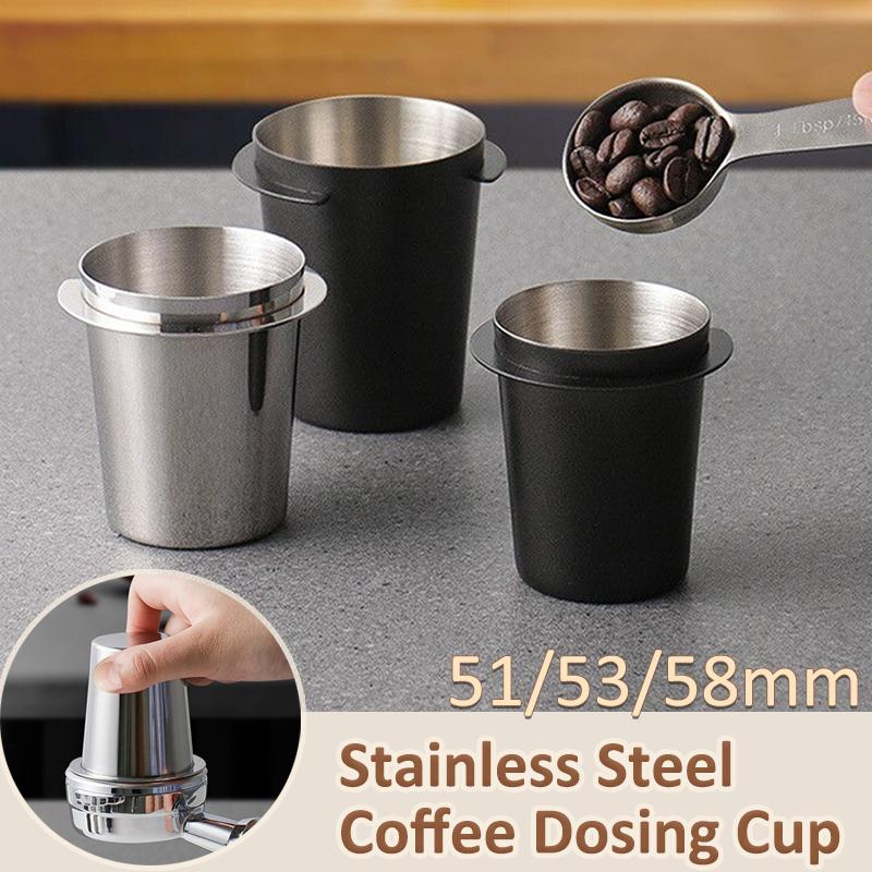 Coffee Dosing Cup 51/53/58mm Sniffing Mug for Espresso Machine Stainless Steel Coffee Dosing Cup Home Coffeeware Accessories
Coffee Dosing Cup 51/53/58mm Sniffing Mug for Espresso Machine Stainless Steel Coffee Dosing Cup Home Coffeeware Accessories