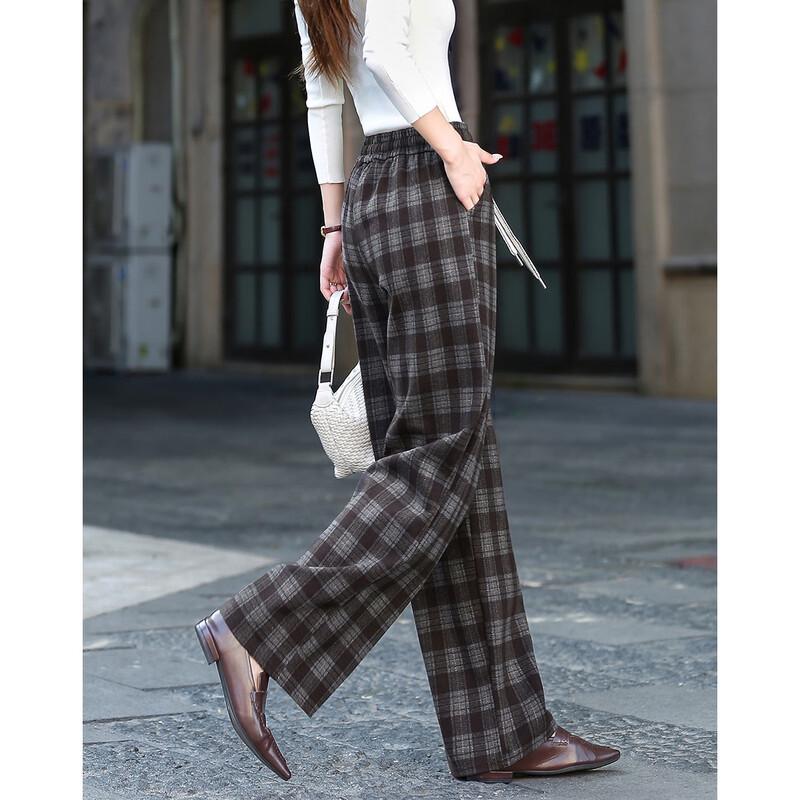 DeMana Women s Plaid Drawstring Casual Pants L
DeMana Women s Plaid Drawstring Casual Pants L