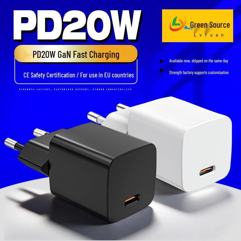 EU-Certified 20W Gallium Nitride PD Charger - Multi-Functional Charging Head EU Standard 20W PD білий
EU-Certified 20W Gallium Nitride PD Charger - Multi-Functional Charging Head EU Standard 20W PD білий
