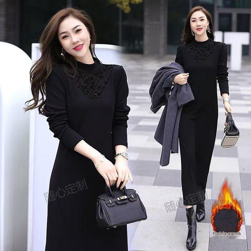 2025 Autumn/Winter Slimming Lace A-line Dress: Plus Velvet, Warm, Casual, and Fashionable L (for 45-57.5 kg)
2025 Autumn/Winter Slimming Lace A-line Dress: Plus Velvet, Warm, Casual, and Fashionable L (for 45-57.5 kg)