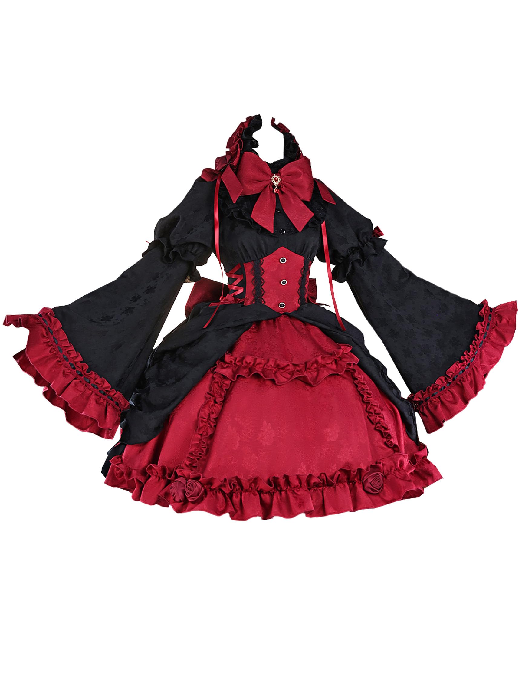 Miccostumes Взрослый Аниме Игра Демон Гений Девушка Готический Милый Милый Моэ Крутой Костюм Косплей Платье Горничной с Длинным Рукавом Наряд для Преображения Комплект Черный чёрный
Miccostumes Взрослый Аниме Игра Демон Гений Девушка Готический Милый Милый Моэ Крутой Костюм Косплей Платье Горничной с Длинным Рукавом Наряд для Преображения Комплект Черный чёрный