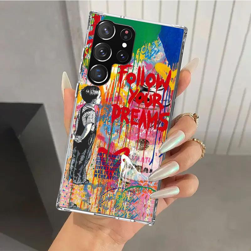 Banksy Graffiti Art Phone Case for Samsung Galaxy S26 S24 S23 Ultra S25 Edge S22 S21 Plus S20 FE + Soft Print Shell Funda Galaxy Samsung S24 Ultra
Banksy Graffiti Art Phone Case for Samsung Galaxy S26 S24 S23 Ultra S25 Edge S22 S21 Plus S20 FE + Soft Print Shell Funda Galaxy Samsung S24 Ultra