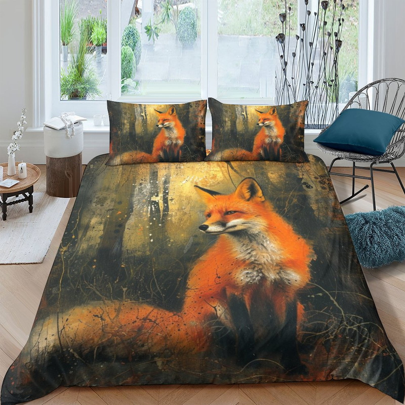 Fox Soft Duvet Covers Beding Set Printed Soft Duvet Cover Comfortable Quilt Cover Suitable Children Kids plus Adult Peoples Warm Soft Comfortable 120*200cm Single
Fox Soft Duvet Covers Beding Set Printed Soft Duvet Cover Comfortable Quilt Cover Suitable Children Kids plus Adult Peoples Warm Soft Comfortable 120*200cm Single