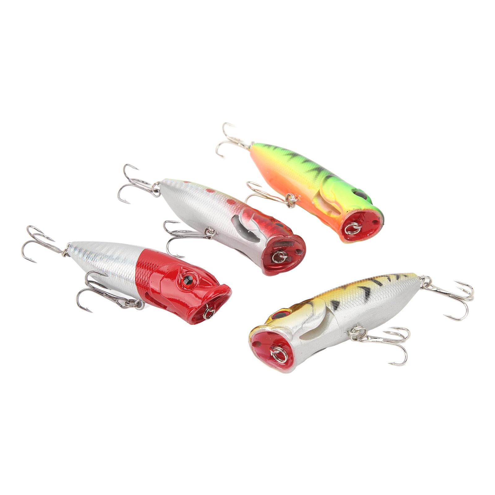 4 PCS Lure Hard Bait Plastic and Stainless Steel 3D Realistic Eyes Hard Fishing Lures Bait with Treble Hooks for Fishing
4 PCS Lure Hard Bait Plastic and Stainless Steel 3D Realistic Eyes Hard Fishing Lures Bait with Treble Hooks for Fishing