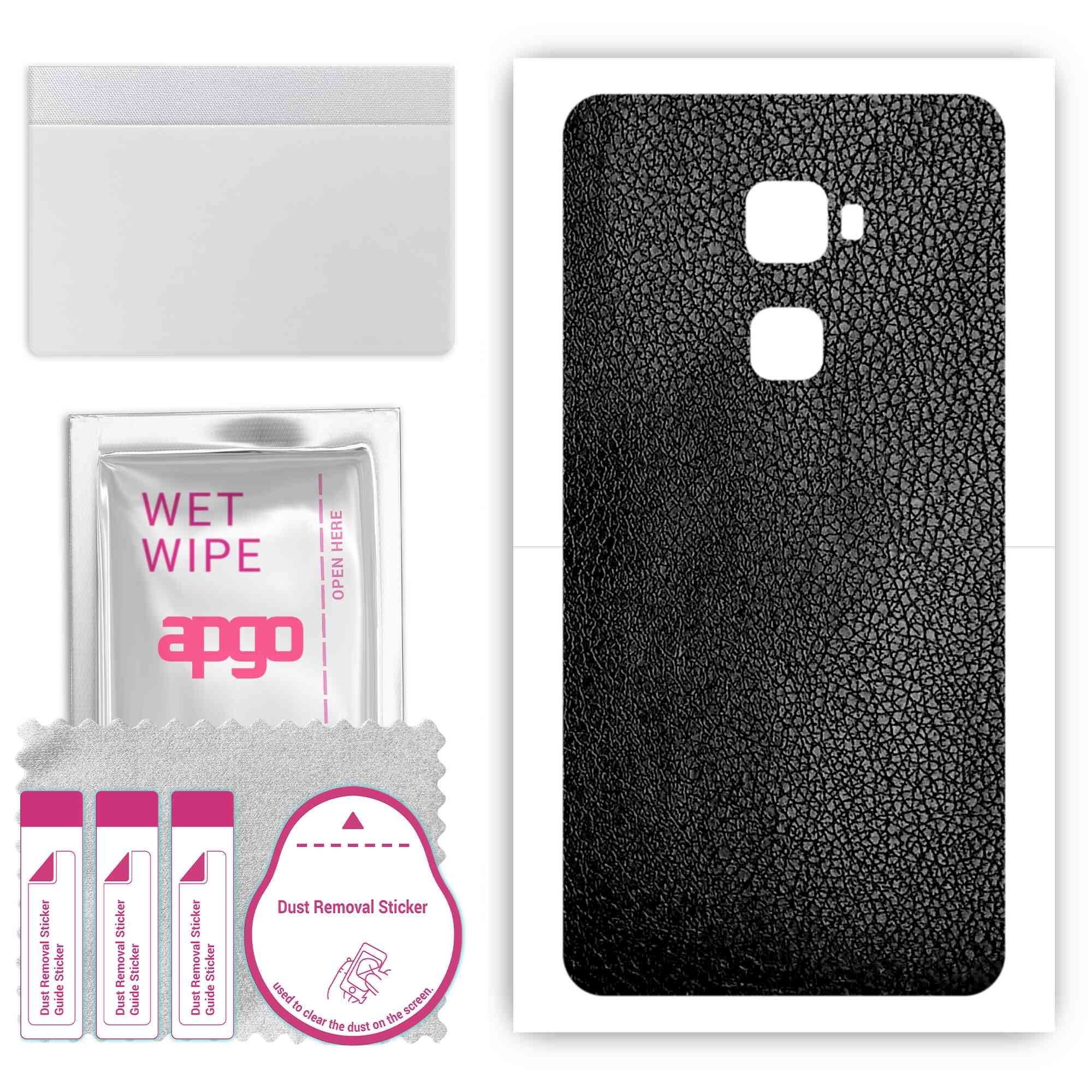 apgo Protective Skin Sticker for the back compatible with Huawei Mate S, Wrap Film, Foil, Vinyl - Pattern Black Leather
apgo Protective Skin Sticker for the back compatible with Huawei Mate S, Wrap Film, Foil, Vinyl - Pattern Black Leather