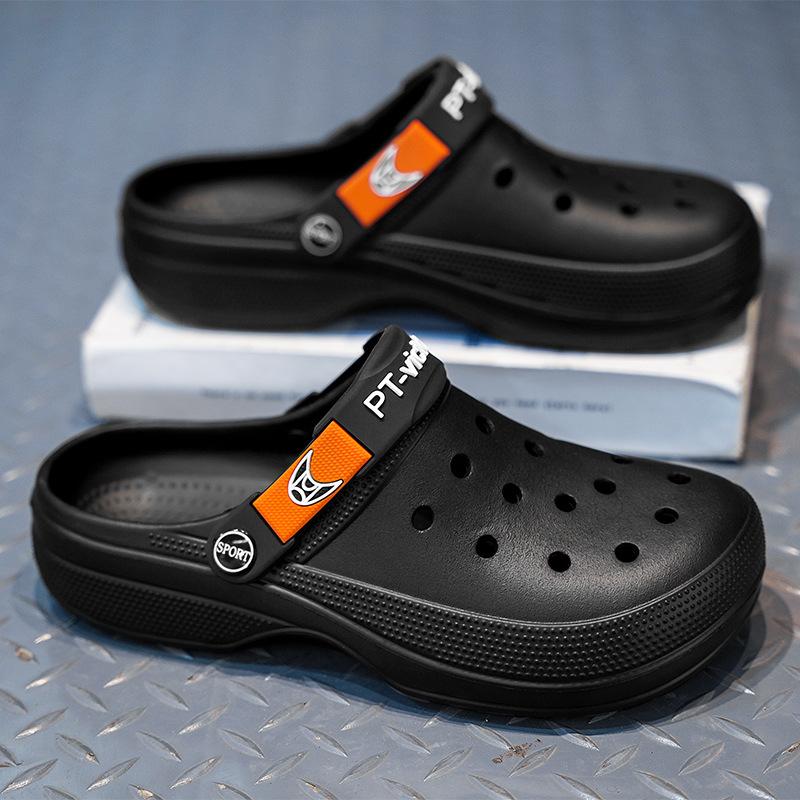 New hole shoes men s casual and light outer wear beach sandals men s soft-soled breathable driving lazy bag head slippers 39 чорний
New hole shoes men s casual and light outer wear beach sandals men s soft-soled breathable driving lazy bag head slippers 39 чорний