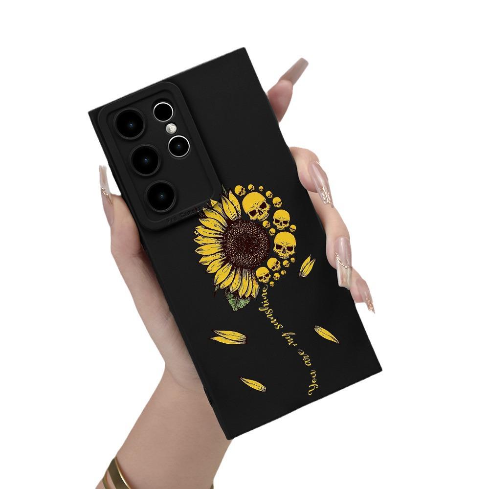 Чехол для мобильного телефона Samsung S23A55 с дизайном черепа и подсолнуха, полностью закрывающий линзу, защита от падения Samsung A05S чёрный
Чехол для мобильного телефона Samsung S23A55 с дизайном черепа и подсолнуха, полностью закрывающий линзу, защита от падения Samsung A05S чёрный