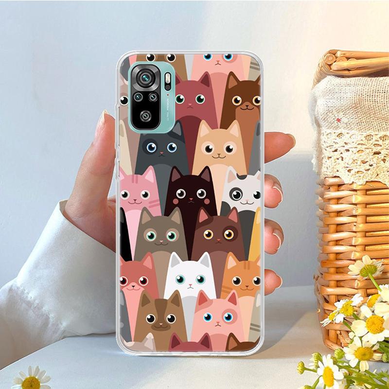 Мягкий чехол для телефона с рисунком милых котов для Xiaomi Redmi Note 10 10S 9 9S 8 7 8T 11S 11T 11 Pro 9A 9T 9C 8A 7A Redmi Note 10(10S)
Мягкий чехол для телефона с рисунком милых котов для Xiaomi Redmi Note 10 10S 9 9S 8 7 8T 11S 11T 11 Pro 9A 9T 9C 8A 7A Redmi Note 10(10S)