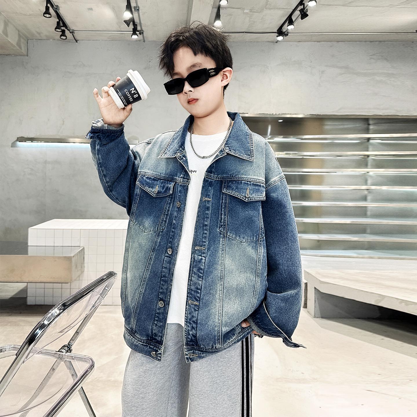 Kids Trendy Korean Style Denim Jacket for Boys - Stylish and Cool Spring/Autumn 2026 150 cm джинсовый синий
Kids Trendy Korean Style Denim Jacket for Boys - Stylish and Cool Spring/Autumn 2026 150 cm джинсовый синий